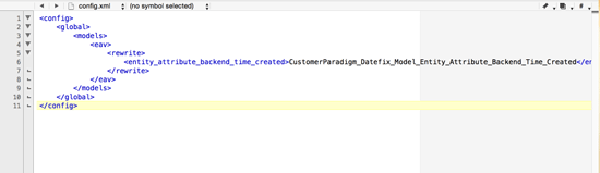 Magento Bug Fix - Free Extension by Customer Paradigm. Confix.xml file to fix juxtaposition of Date Created Field.
