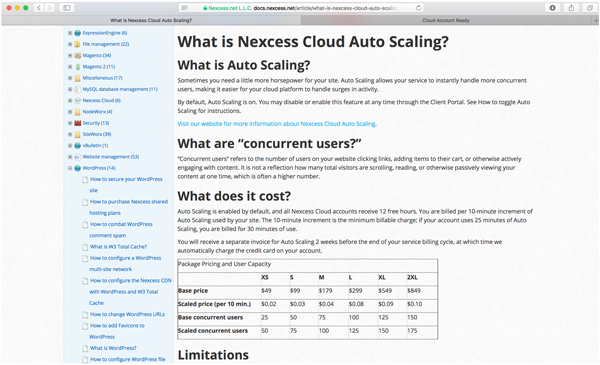 What is Nexcess Cloud Atupo Scaling - Costs