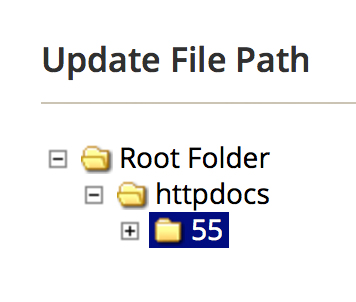 Update File Path from Root Folder