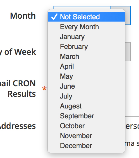 Month - Set Cron to run for Inventory Synch in Magento 2.0