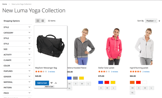 Magento 2 - Category Page
