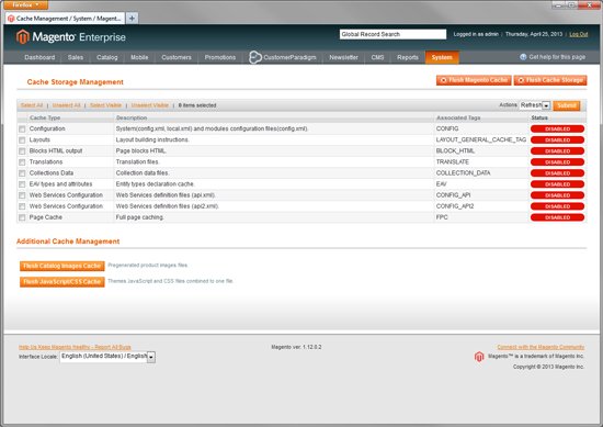 Magento Enterprise - Full Page Caching - Click for Screenshot