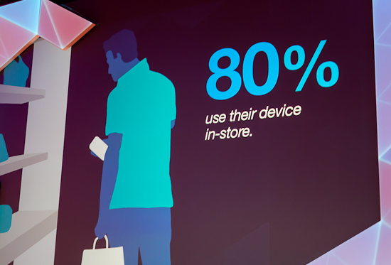 80% of Mobile Users use their device in-store