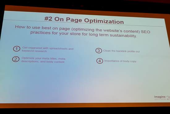 #2 on page optimization