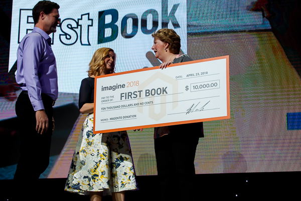 Magento made a $10,000 donation to the First Book organization: