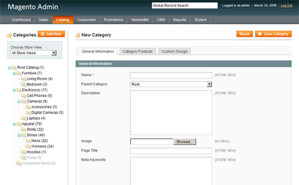 Magento eCommerce - Programming Category Information