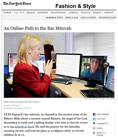 An Online Path to the Bar Mitzvah