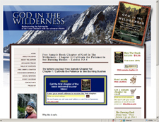 God in the Wilderness Website Design Project