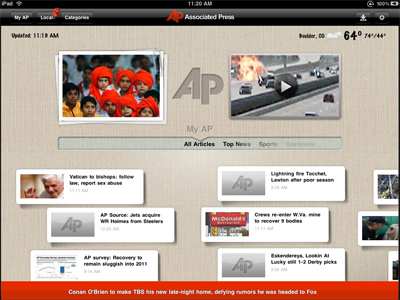 iPad - iPhone Application for Associated Press