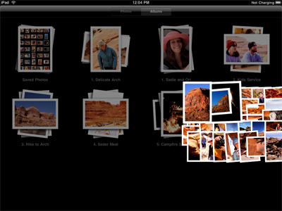 iPad Album View - expanding screenshot