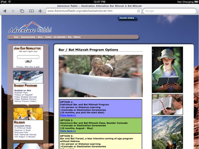 iPad - web browser screenshot