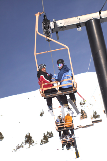 Ski Photographer - Chairlift shot