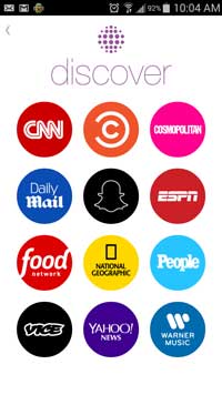 Snapchat Discover Home Screen - Boulder SEO - Customer Paradigm