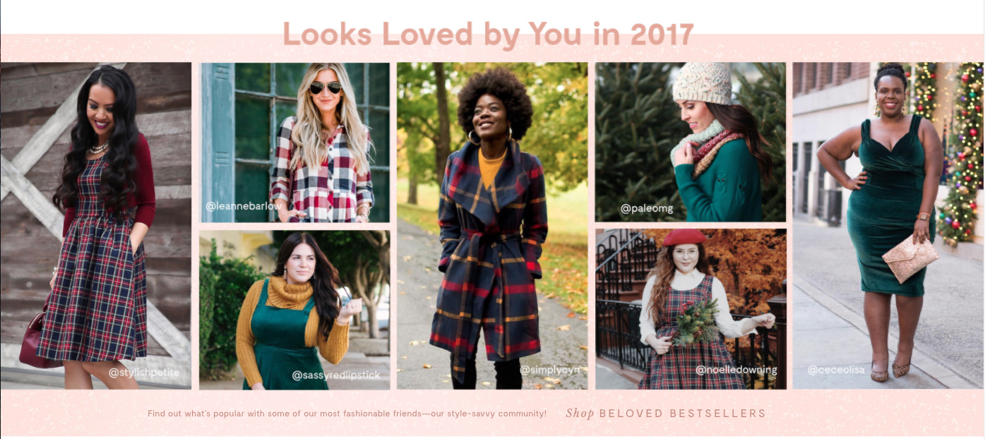 ModCloth uses User Generated Content in Their Marketing
