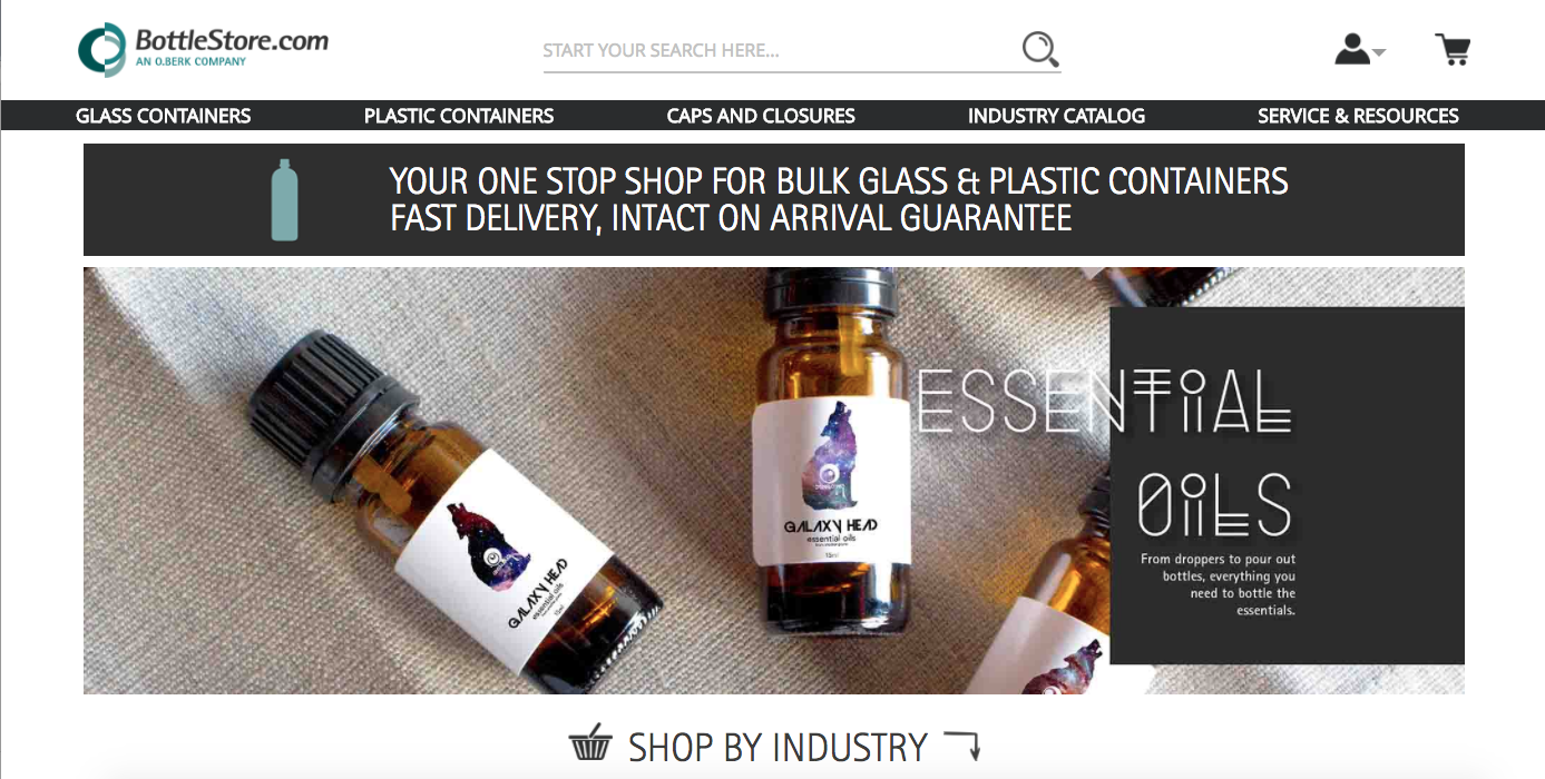 Bottle Store, an O.Berk Company Magento 2 Launch Homepage