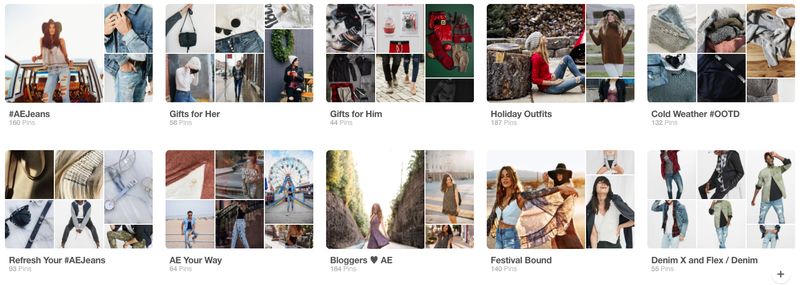 American Eagle Themed Pinterest Boards