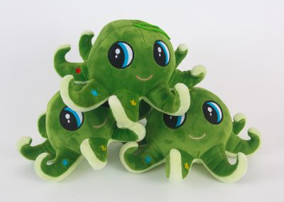 Green octopus - product photography